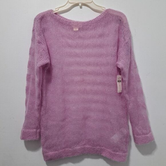 Anthropologie Maeve Wool Blend Sheer Lightweight Pullover Oversized Sweater XS - Picture 10 of 16